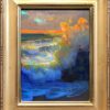 American Legacy Fine Arts presents "Evening Splash; Oceanside" a painting by Peter Adams.