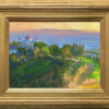 Peter Adams Artist Oil painting Griffith Park Observatory Overlooking Los Angeles Palos Verdes-and Catalina