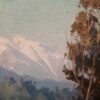 American Legacy Fine Arts presents "Distant Snow; View of San Gabriel Mountains from Elysian Park" a painting by Michael Obermeyer.