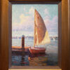 Calvin Liang Artist Oil painting Newport Sailboat