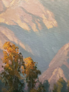 Michael Obermeyer artist oil painting Looking Back, Arroyo Seco