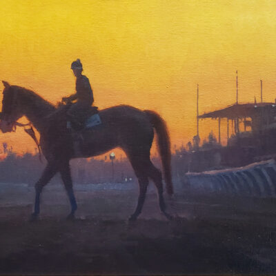 Michael Obermeyer artist Oil painting Santa Anita Dawn