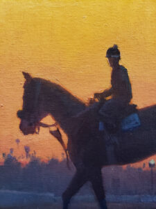 Michael Obermeyer artist Oil painting Santa Anita Dawn