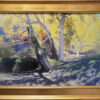 Calvin Liang artist Oil painting Shadow and light; Pasadena Arroyo