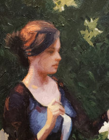 American Legacy Fine Arts presents "Study for Roses Du Matin" a painting by Adrian Gottlieb.