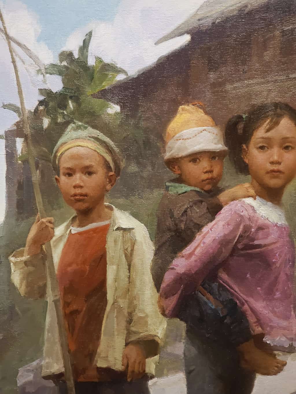 American Legacy Fine Arts presents "Goose Caretaker" a painting by Mian Situ.