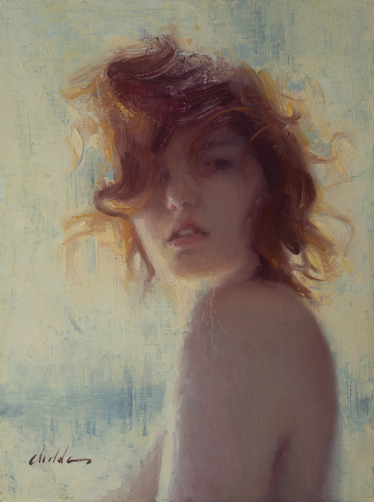 American Legacy Fine Arts presents "Sunflower" a painting by Casey Childs.