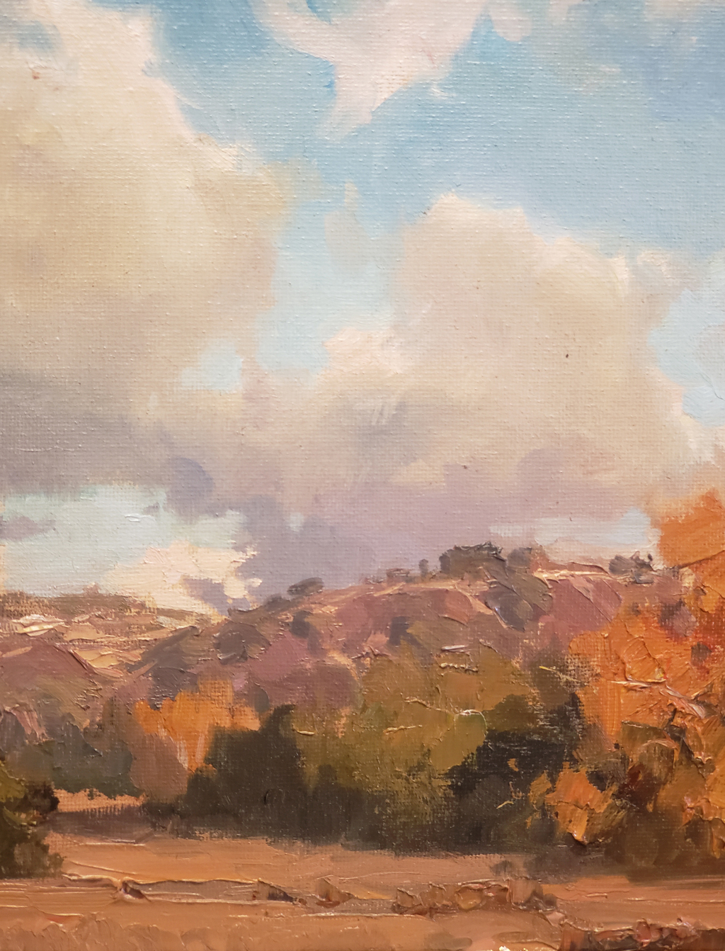 American Legacy FIne Arts presents "Departure; Laguna Canyon" a painting by Michael Obermeyer.