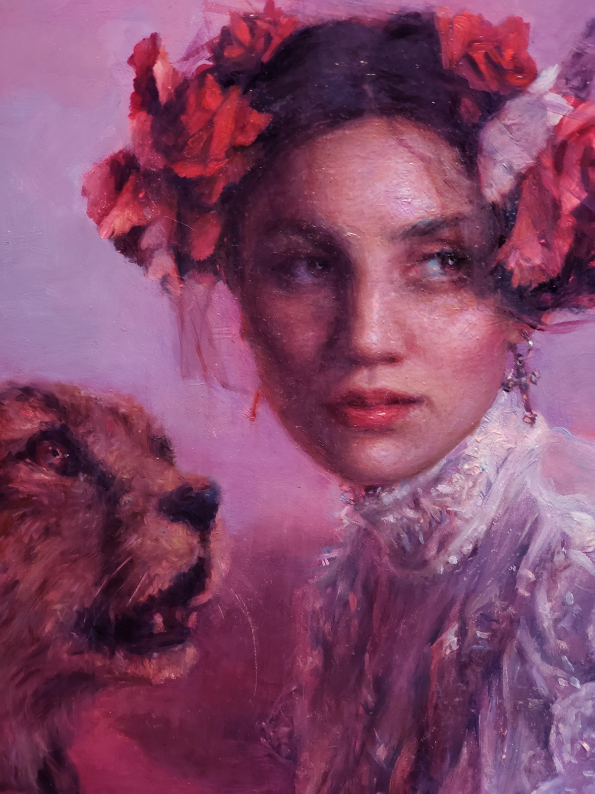 American Legacy Fine Arts presents "Wild Rose" a painting by Natalia Fabia.