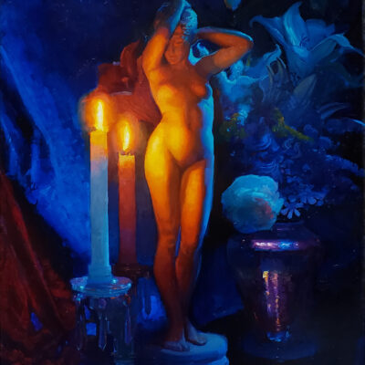 American Legacy Fine Arts presents "Beauty in Nocturne: Ruckstull's Sculpture of Evening" a painting by Peter Adams.