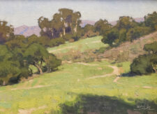 American Legacy Fine Arts presents :Hillside Trails" a painting by Dan Schultz.