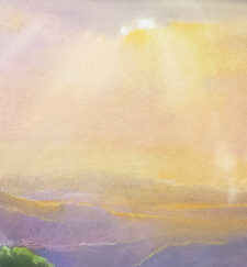 American Legacy Fine Arts presents "Sunset over Tejon Ranch" a painting by Peter Adams.