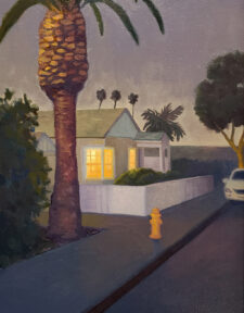 American Legacy Fine Arts presents "Night Palm" a painting by Tony Peters.