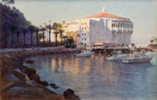 American Legacy Fine Arts presents "Last Light on the Casino; Catalina Island" a painting by W. Jason Situ.