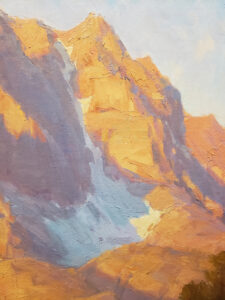 American Legacy Fine Arts presents "Morning Glory; Mt. Robinson" a painting by Jean LeGassick.