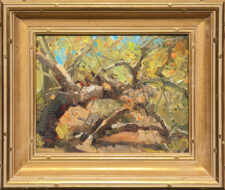 American Legacy Fine Arts presents "Light Through the Brambles" a painting by Jove Wang.