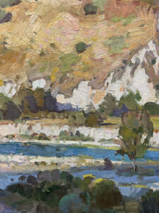 American Legacy Fine Arts presents "Ventura River Channel; Santa Ana Road, CA" by Ray Roberts.