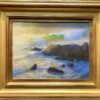 American Legacy Fine Arts presents "Golden Surf; Leo Carrillo Beach" a painting y Peter Adams.