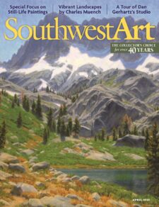 American Legacy Fine Arts presents Charles Muench in Southwest Art Magazine, April 2013.