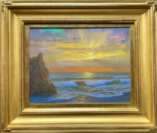 American Legacy Fine Arts presents "Leo Carrillo Sunset, End of a Perfect Day" a painting by Peter Adams.