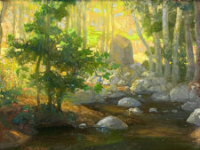 American Legacy Fine Arts presents "Sanctuary off the Gabrieleno Trail" a painting by Peter Adams.