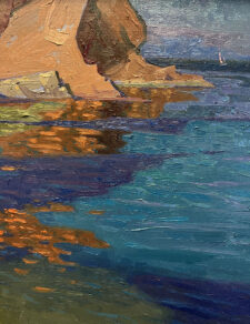 American Legacy Fine Arts presents "Emerald Bay; Doctor's Cove, Catalina Island" a painting by Alexey Steele.