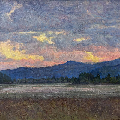American Legacy Fine Arts presents "Vernal Equinox; Bull Run Creek, Cataldo, Idaho' a painting by Peter Adams.