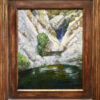 American Legacy Fine Arts presents "Quiet Pools above Sturtevant Falls; Angeles Crest Forest" a painting by Peter Adams.