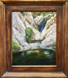 American Legacy Fine Arts presents "Quiet Pools above Sturtevant Falls; Angeles Crest Forest" a painting by Peter Adams.