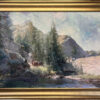 Jove Wang Artist Packing in the Canyon Oil painting