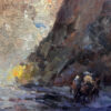 Jove Wang Artist The Narrows Riders Oil painting