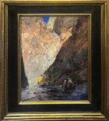 Jove Wang Artist The Narrows Riders Oil painting