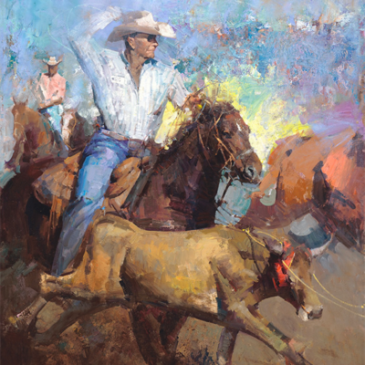 Jove Wang Artist The Rodeo Oil painting