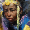 Jove Wang Artist Yellow Headband painting