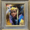 Jove Wang Artist Yellow Headband painting