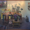 Jim McVicker Artist Interior with Mexican Chair Oil Painting