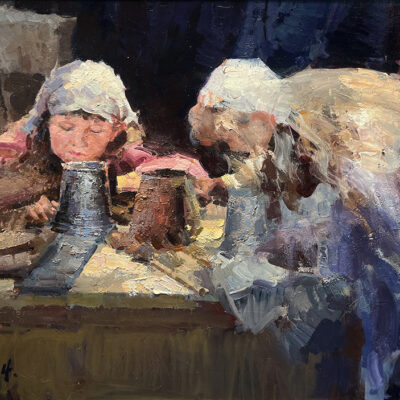 Jove Wang Artist The Craft Sisters Oil Painting