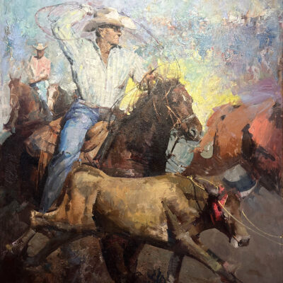 Jove Wang Artist Oil painting The Rodeo