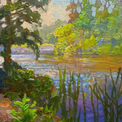 Peter Adams Artist Oil painting Morning Brilliance: Franklin Canyon