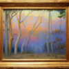 Peter Adams Artist Oil painting Landscape Eucalyptus Overlooking the San Gabriels at Sunset